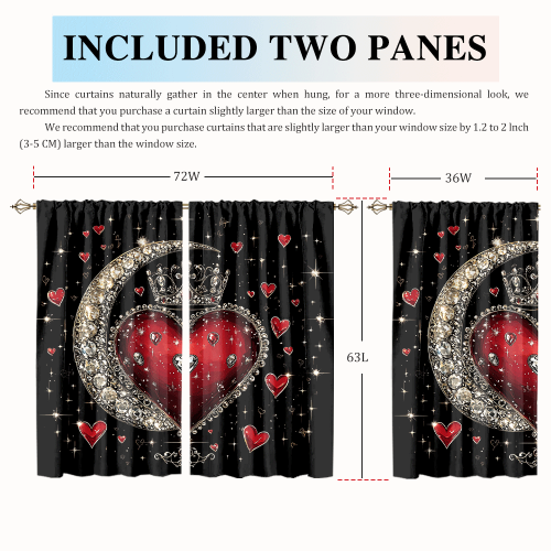 Watercolor Valentine Day Crown Theme Abstract Glitter Heart Prints Moon Diamond Designs CGCL 2 7