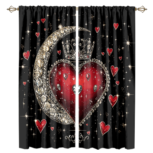 Watercolor Valentine Day Crown Theme Abstract Glitter Heart Prints Moon Diamond Designs CGCL 1 4