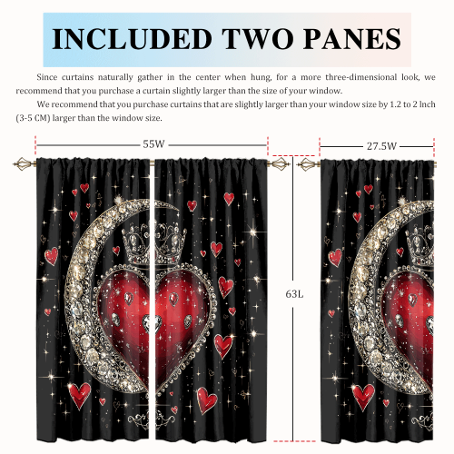 Watercolor Valentine Day Crown Theme Abstract Glitter Heart Prints Moon Diamond Designs CGCL 2 4