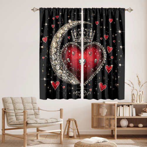 Watercolor Valentine Day Crown Theme Abstract Glitter Heart Prints Moon Diamond Designs CGCL 4