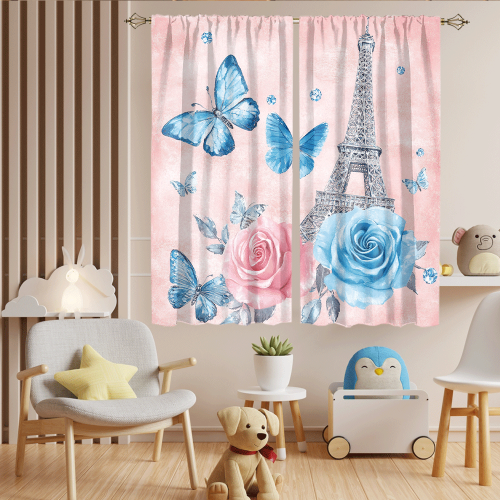 Abstract Eiffel Tower Florals Rustic Romantic Paris Spring Rose Print Butterfly CGCL 6