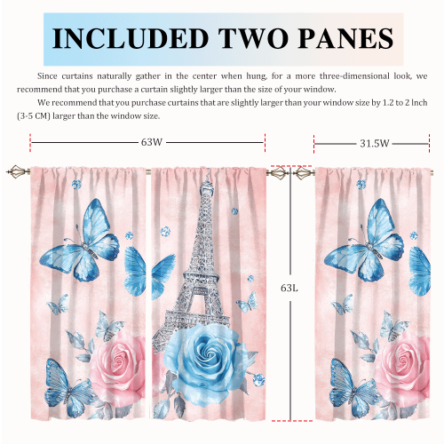 Abstract Eiffel Tower Florals Rustic Romantic Paris Spring Rose Print Butterfly CGCL 2 5