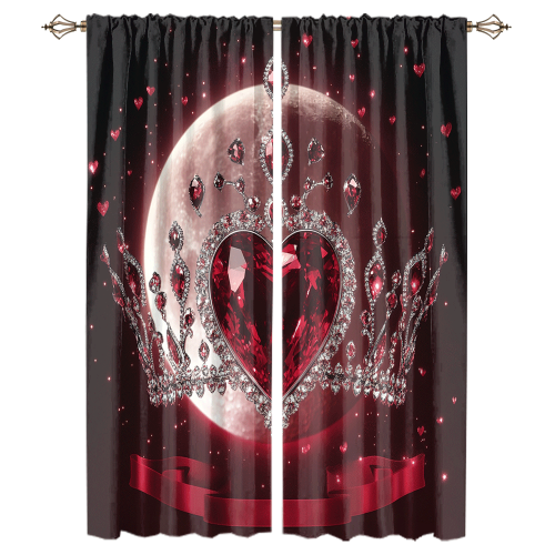 Abstract Valentines Day Love Print Rustic Glitter Diamond Design Moon Crown Theme CGCL 1 3